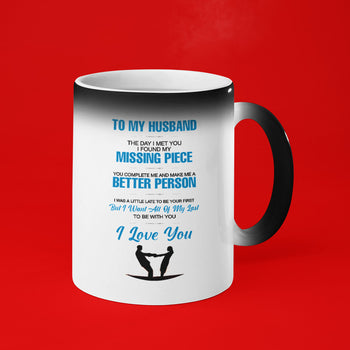 To My Husband Day I Met You Color Changing Mug