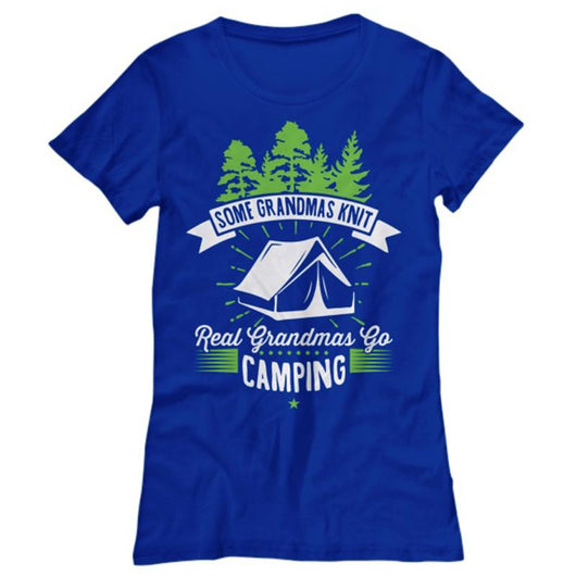 Grandmas Go Camping Casual Women's Shirt, Shirts and Tops - Daily Offers And Steals