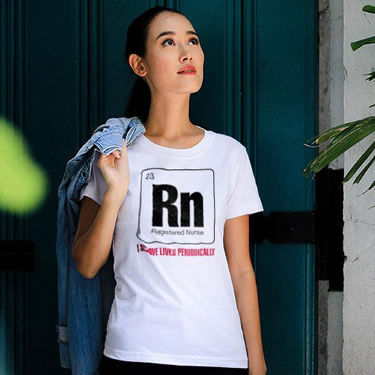 I Save Lives Periodically RN Nurse Womens Casual Shirt, Shirts and Tops - Daily Offers And Steals