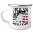 How Veterans Take A Knee Military Camper Mug