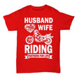 Husband Wife Riding Partners Casual Men Women Shirts, Shirts and Tops - Daily Offers And Steals