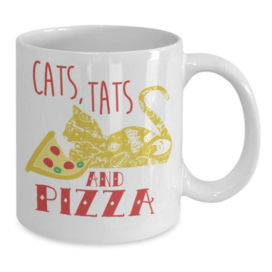 Cats Tats Pizza Coffee Mug, Coffee Mug - Daily Offers And Steals