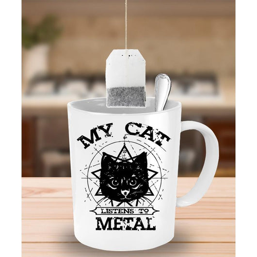 Cat Metal Lover Coffee Mug, Coffee Mug - Daily Offers And Steals