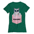 Cute Meowsome Womens Cat Shirt Design, Shirts and Tops - Daily Offers And Steals