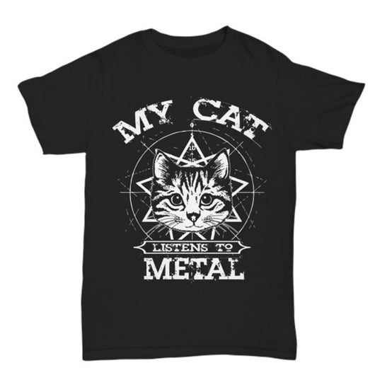 Cat Metal Men Women Shirt, Shirts and Tops - Daily Offers And Steals
