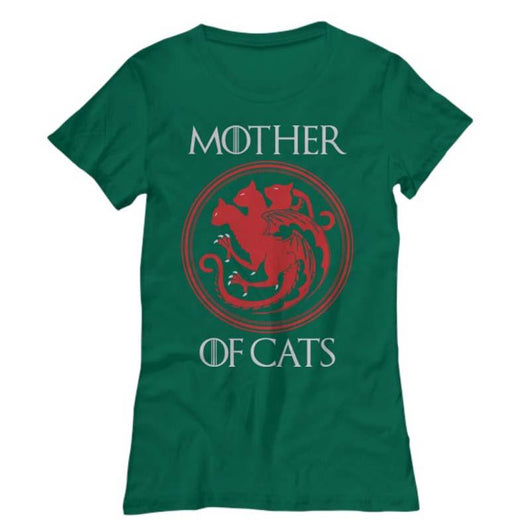 Mother of Cats Lover Ladies T-Shirt, Shirt and Tops - Daily Offers And Steals