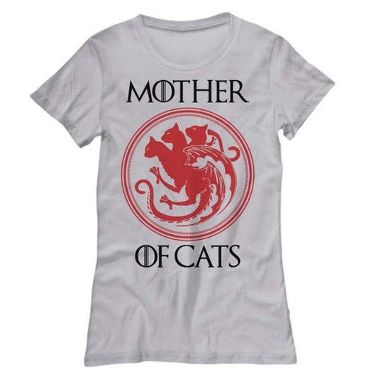 Mother of Cats Lover Ladies T-Shirt, Shirt and Tops - Daily Offers And Steals