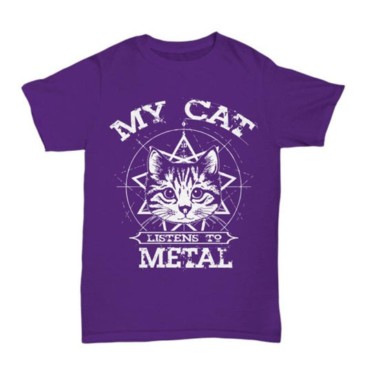 Cat Metal Men Women Shirt, Shirts and Tops - Daily Offers And Steals