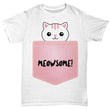 Meowsome Cat Shirt Design Online, Shirts and Tops - Daily Offers And Steals