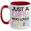 ceramic cat coffee mug