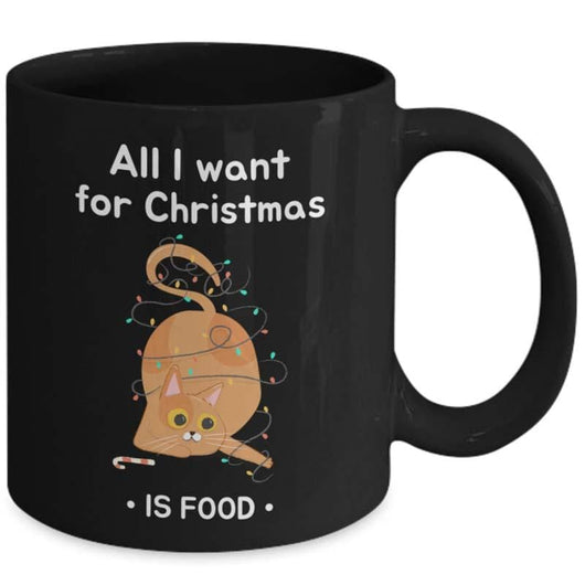 Want For Christmas Cat Lover Coffee Mug On Sale, mugs - Daily Offers And Steals