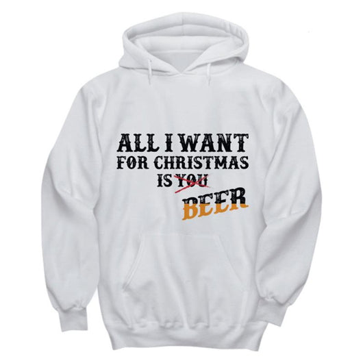 All I Want For Christmas Is Beer Hoodie Design, Shirts and Tops - Daily Offers And Steals