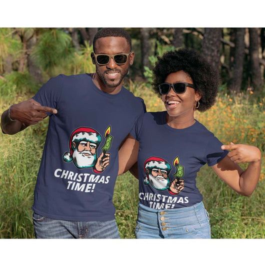 Christmas Time Santa Novelty Men Women Shirt, Shirts and Tops - Daily Offers And Steals