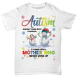 Snowman Autism Christmas Novelty Shirt