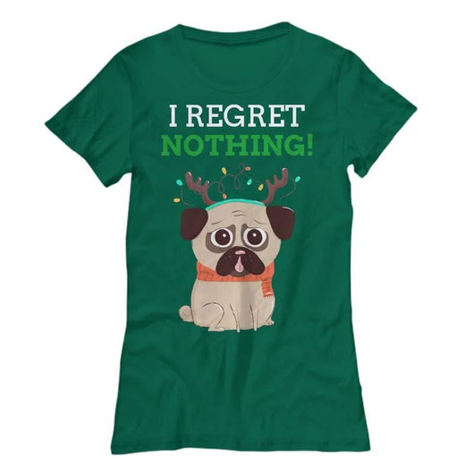 Regret Nothing Ladies Christmas Holiday Shirt, Shirts and Tops - Daily Offers And Steals