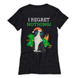 I Have No Regrets Cat Lover Womens Christmas Shirt, Shirts and Tops - Daily Offers And Steals