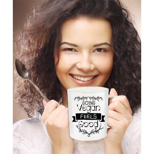 Going Vegan Feels Good Custom Coffee Mug, Coffee Mug - Daily Offers And Steals