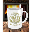 Crazy Veteran Mom Coffee Mug, Coffee Mug - Daily Offers And Steals