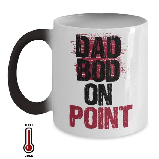 Dad Bod On Point Novelty Color-Changing Coffee Mug