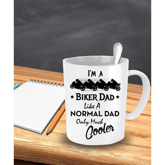 Biker Dad Novelty Mug Gift Idea, mugs - Daily Offers And Steals