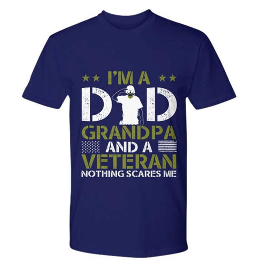 Dad Grandpa Veteran Men's Casual Shirt, Shirts and Tops - Daily Offers And Steals