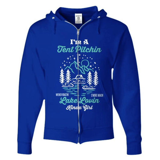 Camping Kinda Girl Custom Zip Up Hoodie, Shirts and Tops - Daily Offers And Steals