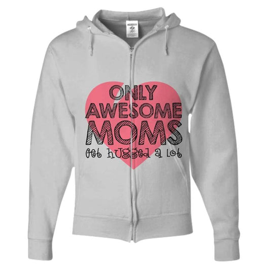 Only Awesome Moms Custom Zip Up Hoodie, Shirts and Tops - Daily Offers And Steals