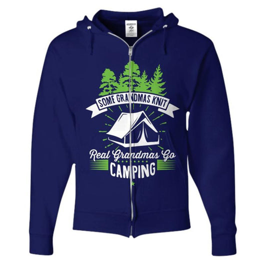 Grandmas Go Camping Women's Zip Up Hoodie, shirts and tops - Daily Offers And Steals
