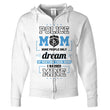 Police Mom Custom Zip Up Hoodie, Shirts And Tops - Daily Offers And Steals