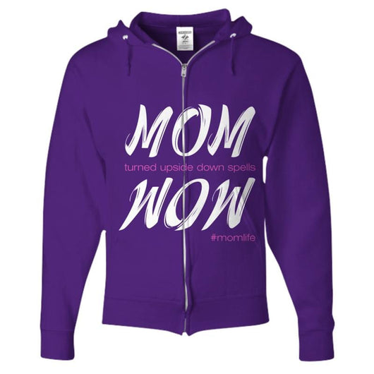 Mom Wow Custom Design Zip Hoodie, Shirts and Tops - Daily Offers And Steals
