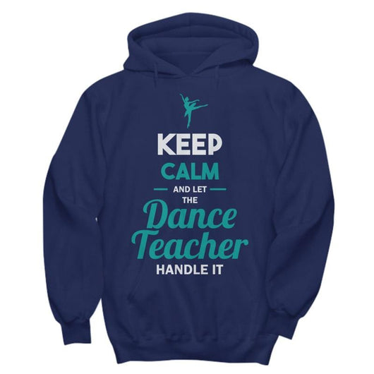 teacher wearing hoodie