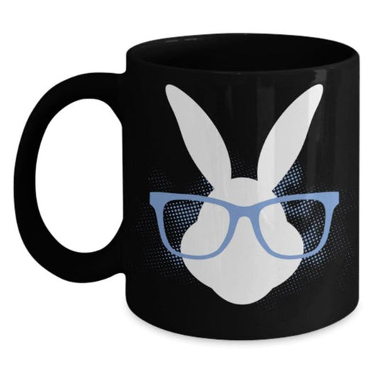 Bunny With Glasses Easter Coffee Mug, mugs - Daily Offers And Steals