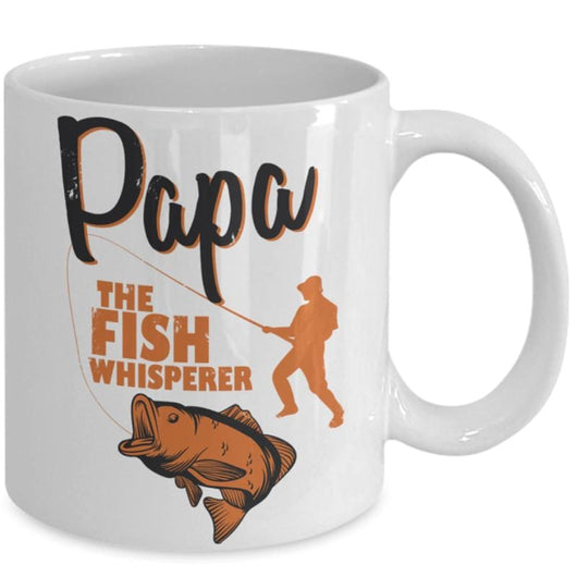 father and son fishing mug