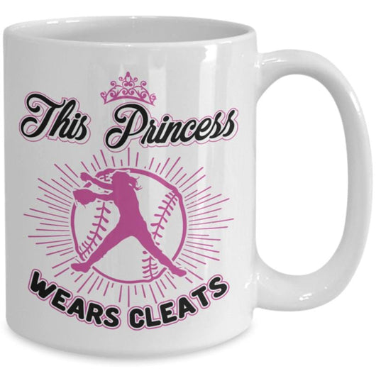 Princess Wears Cleats Novelty Mug For Women, mugs - Daily Offers And Steals