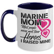 Marine Mom Veteran Two Toned Mug Gift, mugs - Daily Offers And Steals