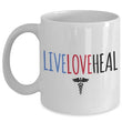 Live Love Heal Mug Gift for A Nurse, mugs - Daily Offers And Steals