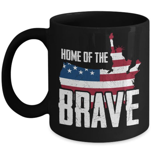 Home Of The Brave Veteran Coffee Mug, mugs - Daily Offers And Steals