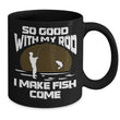 gone fishing ceramic mug