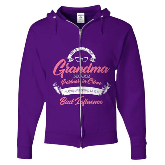 Grandma Partner In Crime Zip Up Hoodie, Shirt and Tops - Daily Offers And Steals