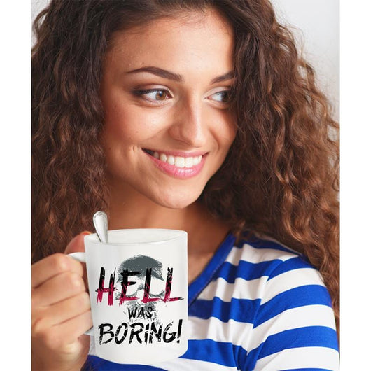 Hell Was Boring Halloween Coffee Mug, mugs - Daily Offers And Steals