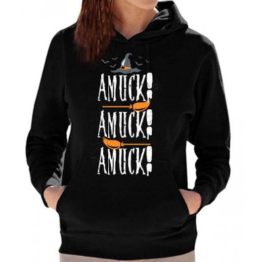 Amuck Womens Halloween-Themed Hoodie, Shirts and Tops - Daily Offers And Steals