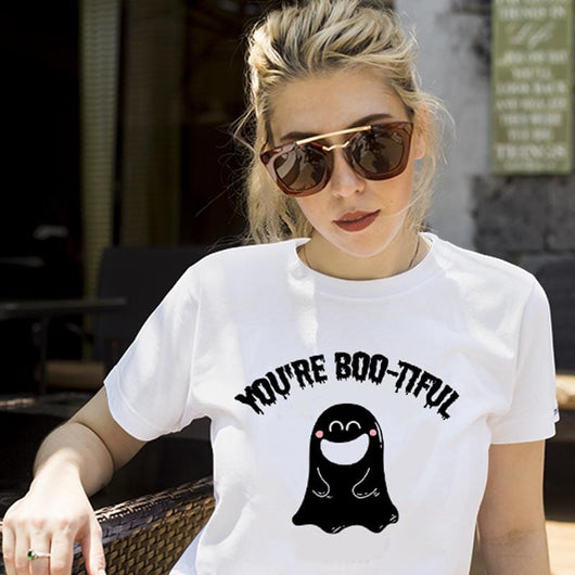 You Are Boo-Tiful Ladies Halloween Shirt Sale, Shirts and Tops - Daily Offers And Steals