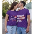 My Heart Beats for Him Valentines Day T-Shirt, Shirts and Tops - Daily Offers And Steals