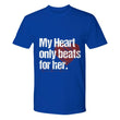 My Heart Beats To Her Valentines Day Mens Shirt, Shirts and Tops - Daily Offers And Steals