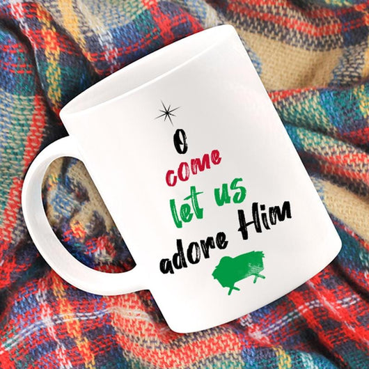 Let Us Adore Him Holiday Mug For Christmas, mugs - Daily Offers And Steals