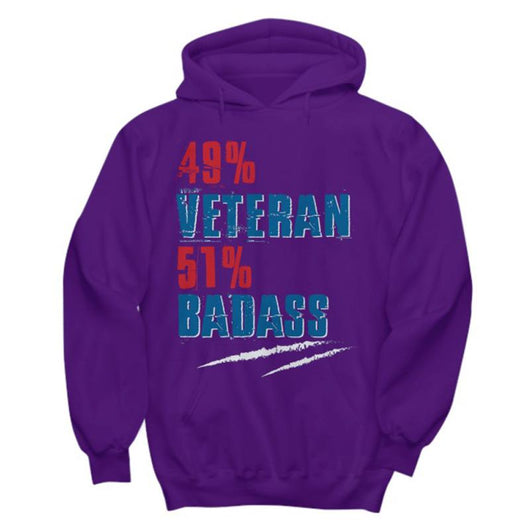 Badass Veteran Men Women Pullover Hoodie, Shirts and Tops - Daily Offers And Steals