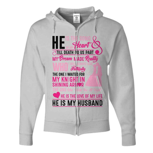My Husband Zip Up Hoodie For Women, Shirts and Tops - Daily Offers And Steals