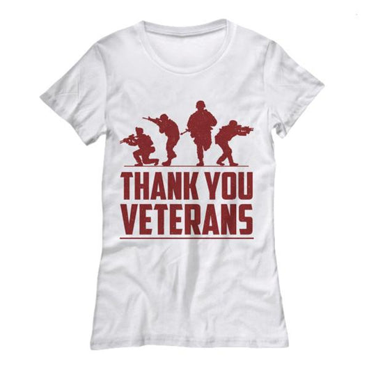 Proud Thank You Veteran Womens Shirt, Shirts and Tops - Daily Offers And Steals
