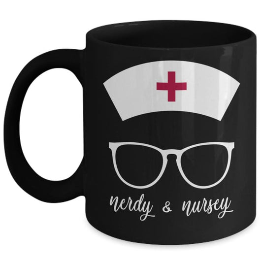 Nerdy and Nursey Nurse Coffee Mug, mugs - Daily Offers And Steals