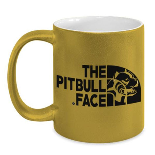 Pitbull Face Metallic Coffee Mug, Coffee Mug - Daily Offers And Steals